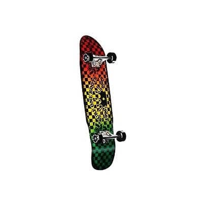 Surf One Checkered Roots Rasta Skateboard W