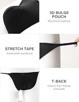 Arjen Kroos Men's Thong Swimwear Sexy G-String Briefs Underwear Swimsuit