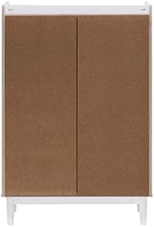 Walker Edison Blythe Mid-Century Modern Tray-Top Solid Wood 6-Drawer Dresser, 30 Inch, White