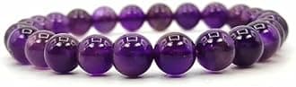 Amethyst Bracelet Original Certified Stretchable Bracelet Jamuniya Stone Bracelet जमुनिया रत्न ब्रेसलेट Amethyst Stone Bracelet for Men Women Beautiful Purple Stone Bracelet