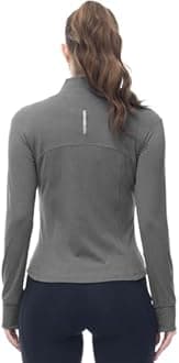 Gopune Women's Workout Athletic Jacket Lightweight Zip Up Yoga Slim Fit Tops with Pockets