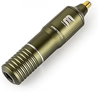 Kwadron Equaliser Proton Rotary Pen Tattoo Machine Pro Light Tattoo Equipment, Aluminum, 3.5 mm Stroke, Army Green