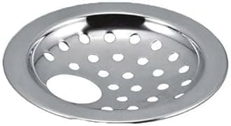 COATS Stainless Steel Drain Strainer Cover Jali with Hole |Pack of 2| for Kitchen Sink, Bathroom, Wash Basin, Washing Machine | Floor Stainless Steel Jali with Chrome Finish - Silver /5-inch