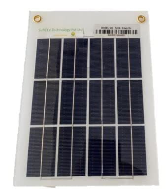 - Lightweight Semi Flexible Solar Panel (3.6 W)