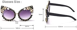 Oversized Diamond Sunglasses Women Rhinestone Cat Eye Sunglasses Vintage Female Sparkling Party sunglasses Eyewear