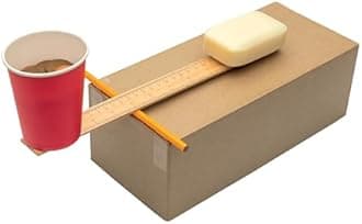 Curious Universe Kids: Making Machines - Book & Science Experiments Kit, STEM Educational Kits, Build A Catapult, 9 Experiments, Includes 51 Pieces, Learn Robotics & Physics, Hinkler, Kids Ages 5-7