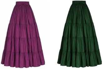 JANAK Girl's Crepe Fabric Long Frill Skirt 584