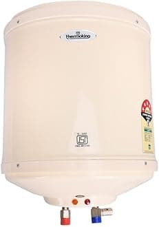 Thermoking 6 Litre Instant Water Heater (Geyser) with METAL outer Body |Compact Size|Suitable-High-rise Buildings|6 Bar High Pressure 5 Star rating |Made for Kitchen and Bathroom Applications (Ivory)