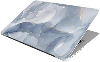 ANCIARY Laptop Skin Stickers Bubble-Free HD Quality Sticker for Laptops Upto 15.6" Compatible with Apple/Dell/HP/Lenovo/Acer/Asus/Sony (Dustproof|Waterproof|Scratchproof|Reusable) - Navy MARBLE1