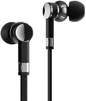 MASTER & DYNAMIC ME05 Wired Earphones, Wired Ear Buds with Built-in Remote to Control Music, Phone Calls, and Volume with USB-C Adapter, Gunmetal/Black