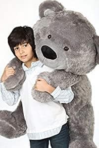 Grey Teddy Bear 6 Feet Plush Stuffed Animals Soft Toys, Huggable Teddy Bear, Birthday Gift For Boys, Girls, Wife, Girlfriend, Women, Kids Valentine S Christmas Gift (6 Feet, Gray)