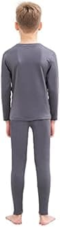 HEROBIKER Thermal Underwear Boys Ultra Soft Fleece Lined Kids Thermals Long Johns Top Bottom Warm Set for Winter Skiing
