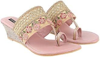 Shoetopia Women's & Girl's Woven Design Wedges Heels