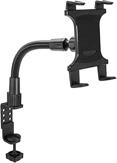 TAB086-12 Heavy Duty Tablet Clamp Mount with 12 inch Neck for iPad Pro iPad Air Galaxy Note 10.1 Retail Black