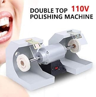 TFCFL 110V Polisher Polishing Machine Dental Laboratory Lathe Buffing Grinder for Jewelry Polishing Burnishing Casting US Stock