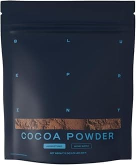 Blueprint Bryan Johnson Non Dairy Cocoa Powder – Elite Level Flavanols – 100% Pure Cocoa – Low Fat Unsweetened Cocoa – Undutched – Keto Friendly – Great for Baking, Cooking & Smoothies – 12oz Bag
