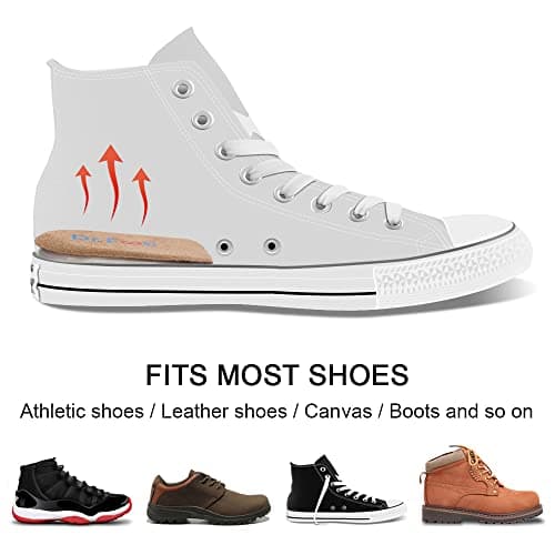 Dr.Foot Adjustable 4-Layer Height Increase Insoles, Silicone Heel Cushion Inserts for Men and Women, Gel Heel Lift Inserts for Leg Length Discrepancy (Beige Version - Small)