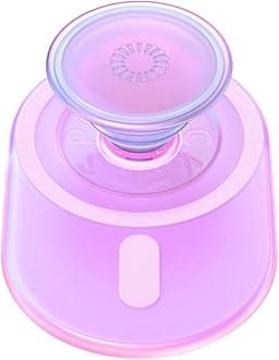PopSockets Phone Grip for MagSafe with Kickstand, Magnetic Stand, Swappable Top, Secure Hold for iPhone MagSafe Cases, Phone & Tablet Grip - Opalescent Pink