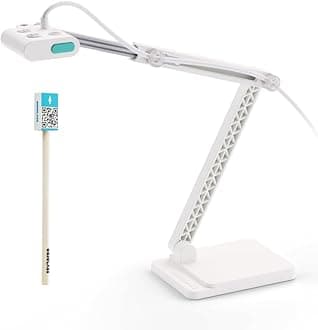 OKIOCAM S2-4K Ultra HD 8MP USB Document Camera for Teachers & Classrooms with OKIOPoint AI-Tracking, Capture Near-Ledger Size, Great in Low Light, Support Mac, USB-C iPad, Interactive Display