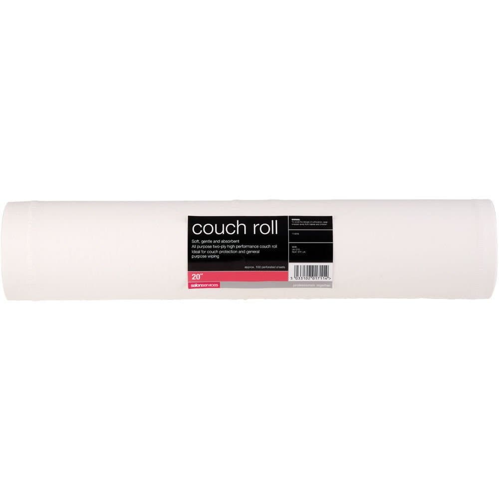 Salon Services Couch Roll White 40m - 20 Inch