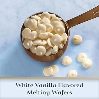 Melting Chocolate Candy Melts 10 Pounds approx 1950 - White Chocolate Melting Wafers - Chocolate Candy Melts Perfect for Baking, Dipping, and Chocolate Fountain - White Chocolate Discs for Candy Making and Melting in a Chocolate Fountain Chocolate Melts