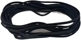 12 Extra Large Hair Ties for Dreadlocks and Thick Hair, Long and Oversized (Black)