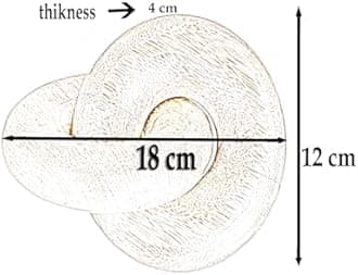 Wooden Knot for Home Decor & Office Decor Books Decor Round Shape Knot Wooden Knot Decor Ornament Wooden Chain for Home Decor Table Decor Items Mango Wood Chain Color :> Brown (Black, 2)