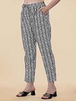 MIRCHI FASHION Women's Fancy Straight Fit Cotton Printed and Embellished Kurta Set with Trouser Pant and Dupatta