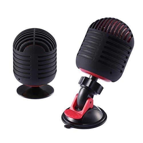 i-Sing Ultra Portable Wireless Bluetooth Speaker,Build in Microphone for Handfree Phone Call, With Car Windshield Suction Cup Mount- Black