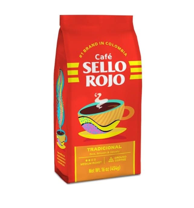 Sello Rojo, Tradicional Medium Roast Ground Coffee Bricks, 8.8 oz, Pack of 4