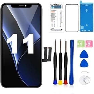 LMQ iPhone 11 6.1" LCD Screen Replacement Frame Mount LCD Display and 3D Touch Screen Digitizer with Repair Tool Kit for A2111 A2223 A2221 with Waterproof Adhesive