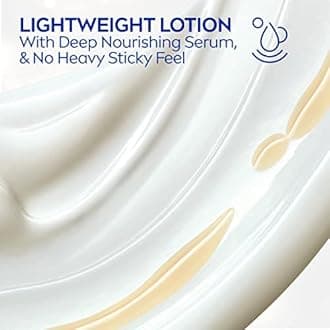 NIVEA Shea Daily Moisture Body Lotion - 48 Hour Moisture For Dry Skin - 2.5 fl. oz. Bottle (Pack of 6)