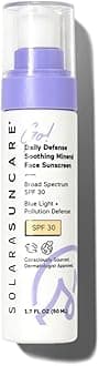 Solara Suncare - Go! Daily Defense Soothing Mineral Face Sunscreen, SPF 30 | EWG Verified, Vegan, Cruelty Free, Reef friendly | Lightweight, Safe For Sensitive Skin (1.7 fl oz | 50 ml)
