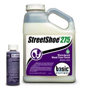 Basic Coatings STREETSHOE Waterbased Wood Floor Finish Semi-Gloss 1 Gallon