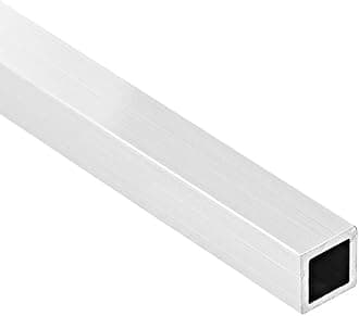 uxcell 6063 Aluminum Square Tube, 8mmx8mmx1mm Wall Thickness 300mm Length Seamless Straight Pipe Tubing 4 Pcs