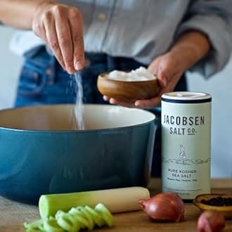 Jacobsen Salt Co. Variety Pack - Coarse, Non-Iodized Made in USA, Non-GMO, Steak Seasoning, Gourmet, Real Salt Flakes - Pure Kosher, Flake & Black Pepper Sea Salt (Pack of 3)