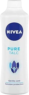 NIVEA Talcum Powder for Men & Women, Pure, For Gentle Fragrance & Reliable Protection Against Body Odour,1 Count (Pack of 1)