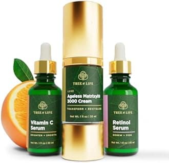Tree of Life Beauty Ultimate Skin Care Set, Brightening, Firming, Hydrating, Moisturizing, Brightening, Complete Face Care Regimen - Rejuvenation Collection 3pack