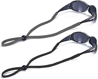 SHINKODA Adjustable Sunglasses Strap/Lanyard Sports Glasses Retainer for Men Women and Kids Color Combos Pack of 2