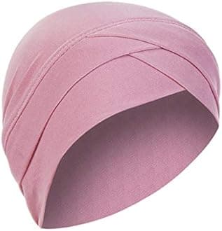 Women Wrap Turban Hat Turban Muslim Scarf Women Solid Cap Ruffle Wrap Baseball Caps Baseball Apparel