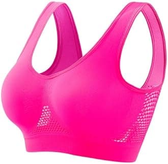 Wireless Sports Bra for Women Plus Size Workout Bras High Support Yoga Bras Breathable Mesh Bras Comfy Everyday Bras