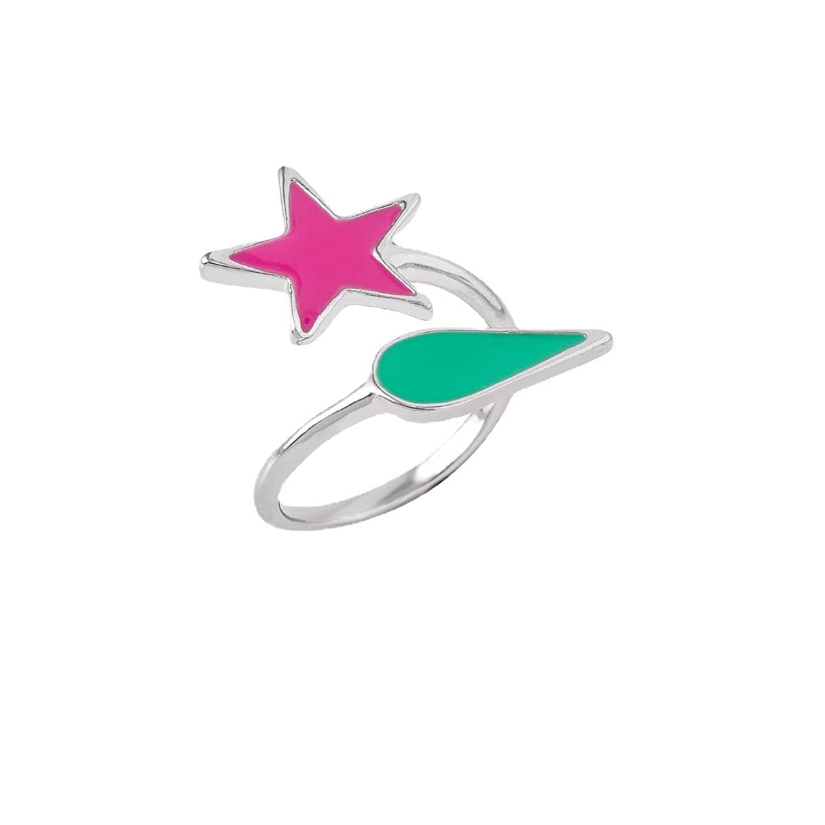 Hunter X Hunter Hisoka Ring Adjustable Anime HunterxHunter Rings Open Tear Drop Star Cosplay Jewelry Accessories