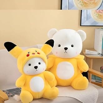 Bateu Cute Teddy Stuffed Animals Plush Toys | Soft Toys for Kids Girls Teddy Bears Plush Toys for Children and Adults (Yellow) 25cm