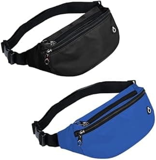 Fanny Pack for Men Women, Waterproof Sports Waist Bag Pack, Belt Bag for Travel Hiking Running