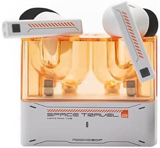 – Moondrop Space Travel 2 HiFi Noise-Canceling TWS wireless Earphone Bluetooth 6.0 ANC Low-Latency Game Mode SBC/AAC (White)