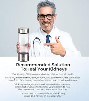 2024 New Hydrogen Water Bottle, 3 in 1 Hydrohealth Hydrogen Water Generator with SPE Pem Technology 3 Minutes Up to 2500 PPB Water Ionizer for Home, Office, Daily Drinking (Silver)