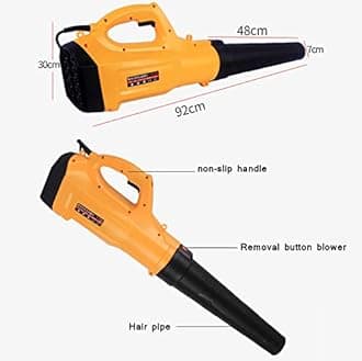 Portable High-Power Blower, Industrial/Household Garden Blower, 6-Speed Speed Adjustment, 275 Km/H Wind Speed + 980M³/H Air Volume, With 5M Power Cord Dust Removal Tool