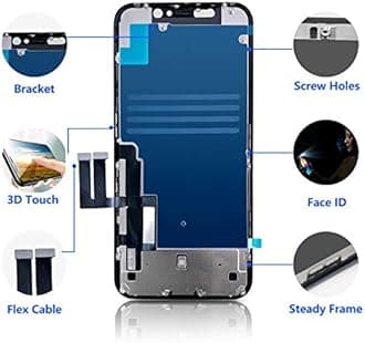 for iPhone 11 Screen Replacement 6.1 Inch, 3D Touch LCD Digitizer Replacement for A2111, A2223, A2221, with Repair Tools Kit+Magnetic Screw Mats+Screen Protector+Waterproof Frame Adhesive