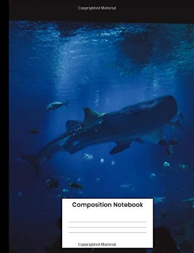 Composition Notebook: Cool Blue Whale Composition Book For Men Women Teens Kids