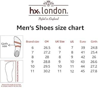 hx london Leather Brogue Boot (Lace-up)